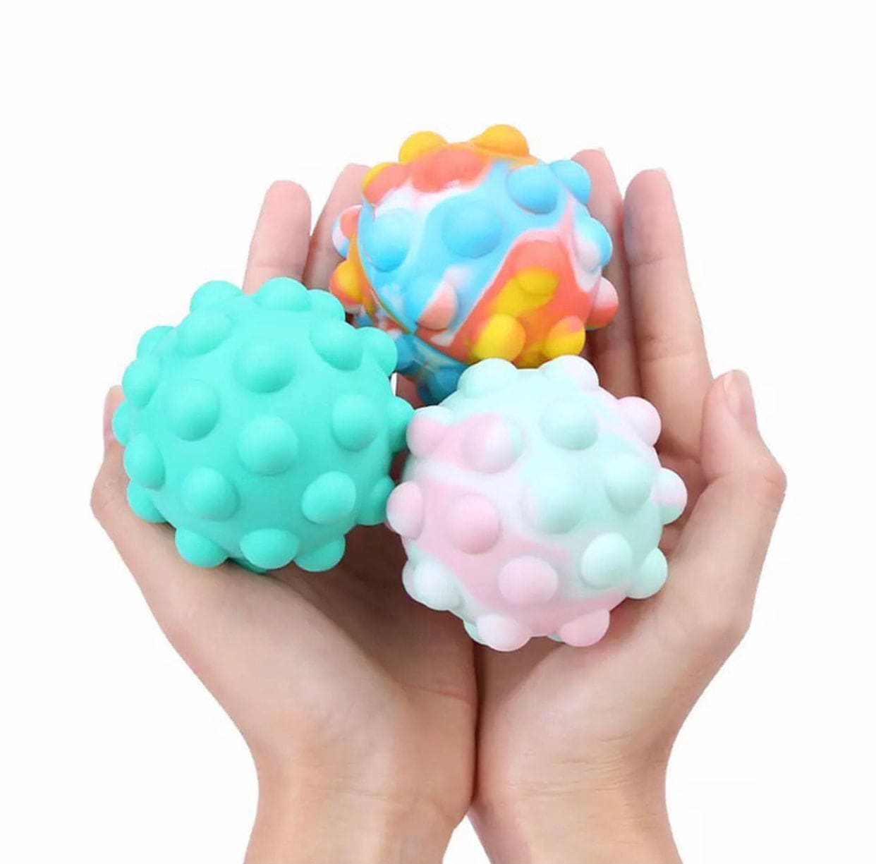 Pop It Anti-Stress Squishy Soft Balls For Kids, 3D Anti-Pressure Squeeze Pop Ball, Silicone Sensory Toys Stress Balls Pop It Anti-Stress Squishy Soft Balls For Kids, 3D Anti-Pressure Squeeze Pop Ball, Silicone Sensory Toys Stress Balls